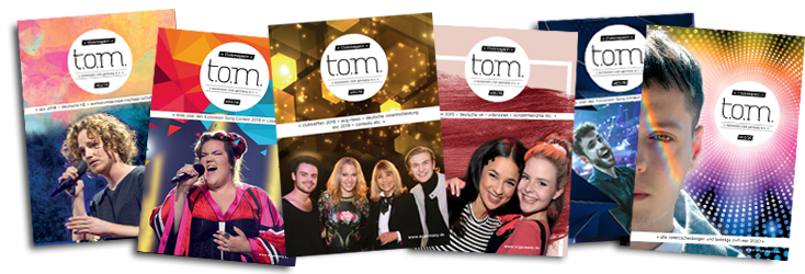 Collage mehrerer t.o.m.-Ausgaben